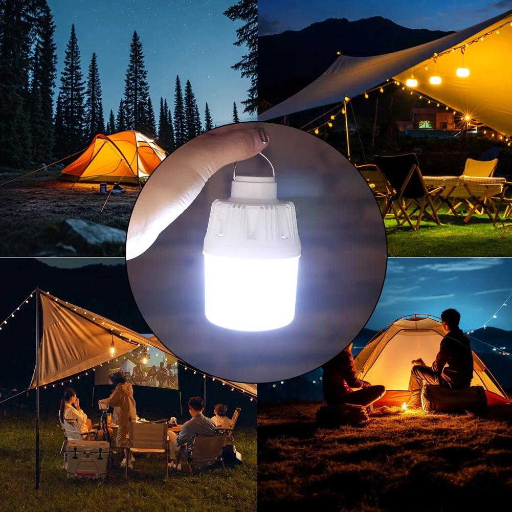 Portable Rechargeable LED Street Light USB Charging Bulb Outdoor Home Power Outage Emergency Light