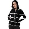 Women's Printed Ice Silk Hooded Lightweight Long Sleeve Sun  Jacket Top