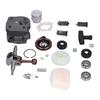 Cylinder Piston Assembly Oil Seal Crankshaft Spark Plug Kit 537253002 Replacement for Husqvarna 340