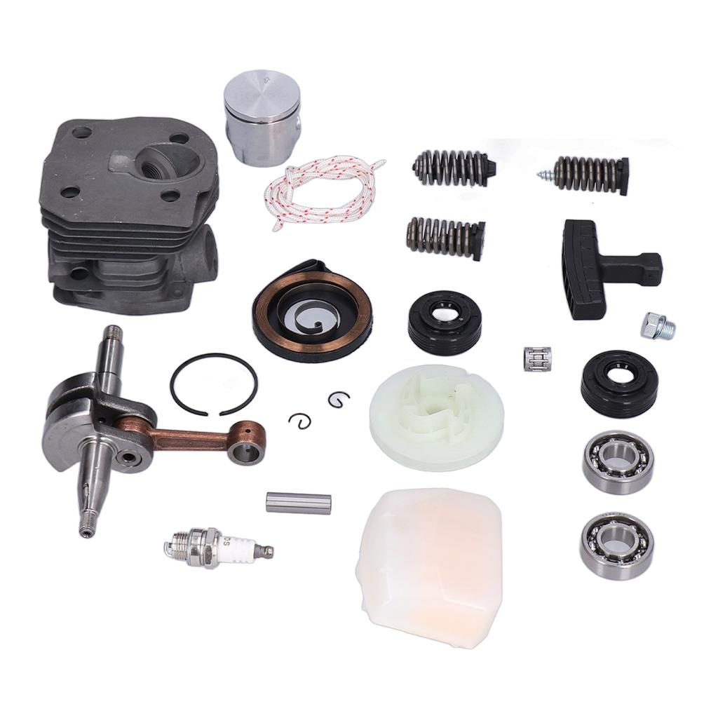 Cylinder Piston Assembly Oil Seal Crankshaft Spark Plug Kit 537253002 Replacement for Husqvarna 340
