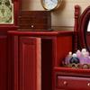Miniature Dresser For 1/12 Doll House European Styles Furniture with Functional Drawer Door Craft Model Scene Display