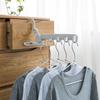 Daisy Leaf Japanese-Style Travel Folding Hanger, 5-Hole Drying Rack, Multi-Functional Clothes Hanger for Hotels And Indoor Use