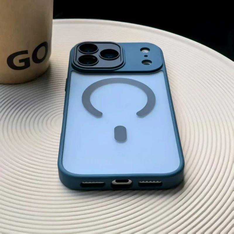 Matte Translunt Lens Protect Magsafe Phone Case For iPhone 17 17 Air 17Pro 17 Pro Max Magnetic Wireless Charge Cover