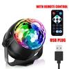 LED Remote Control Mini Magic Ball RGB Crystal Magic Ball Lamp Dance Table Lamp KTV Stage Lamp Flash Bar Atmosphere Light