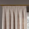 Ready-made Velvet Curtain with Gathering Tape Light Grey Smooth 140X230 Cm
