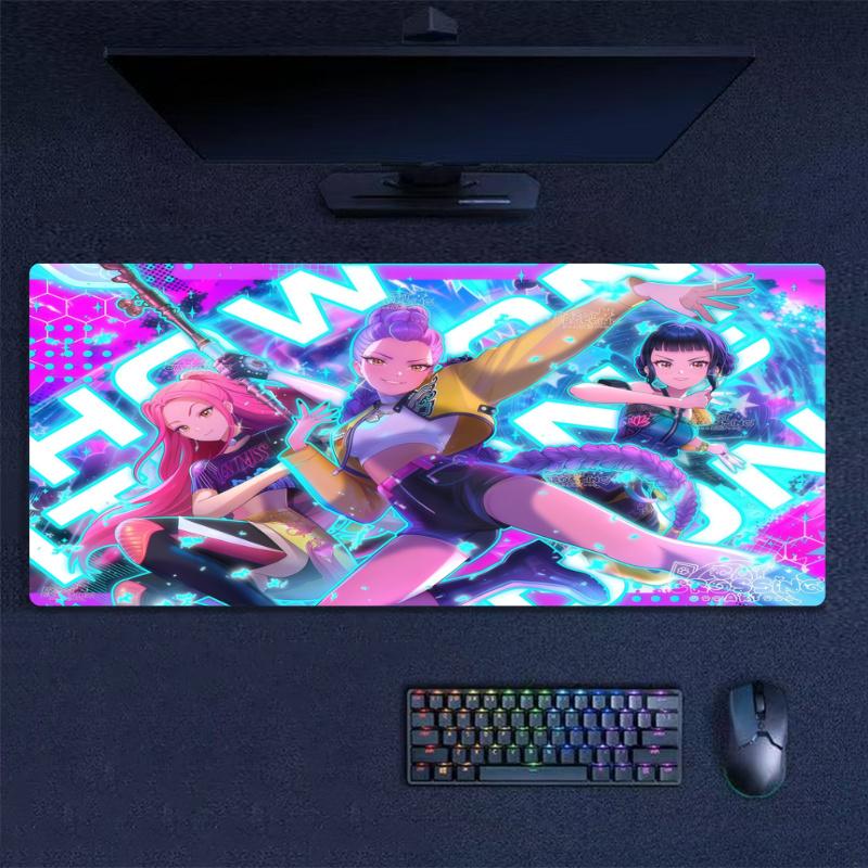 K-Pop Shadow Legends Color Mouse Pad Large Gaming Table Cushion Non-slip Laptop Tablet Big Mousepad XXL Mat Mini PC Playmat With Lock edge