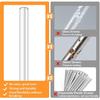 8 Pack Replacement Clear Straws for Stanley 20 oz 14oz Tumbler, 8.85 inch Reble Plastic Straws for Yeti 30oz 25 oz 26 oz 20 oz Tumbler, Mason Jar