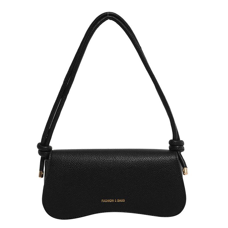 

Популярная однотонная сумка через плечо женская модная простая сумка через плечо с характером дешевая маленькая сумка через плечо чёрный