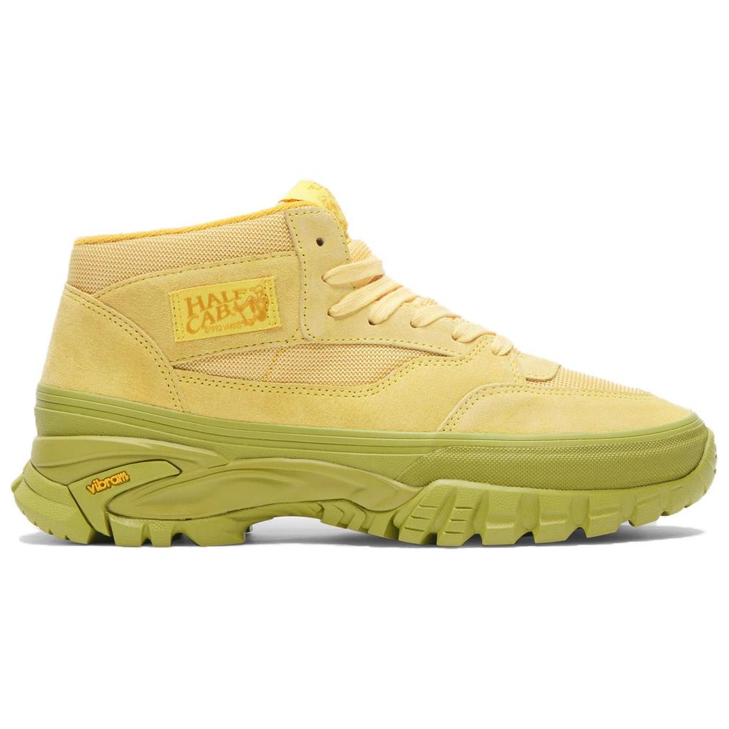 Vans Reissue 33 Vibram Trendy Sports Mid-Top Outdoor Functional Shoes Unisex Shoes Yellow Green VN000CNBSBR1