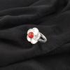 Karneol Edelstenssmykker, 925 Solid Sterling Sølvring, Håndlaget Blålysende Sølvring Smykker Til Thanksgiving-gave