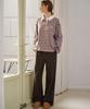 MALOUPE 2168 Brushed Four-Way Stretch Wide Pants (Brown)