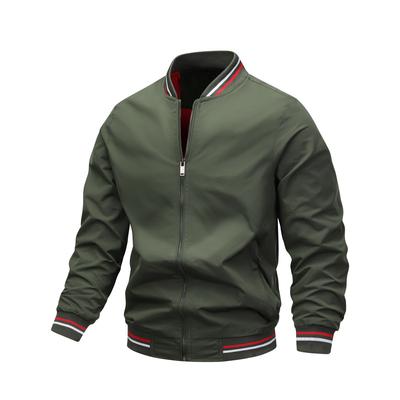 Baseball Collar Jacket Spring and Autumn Men's Light Version Two-open Baseball Uniform Large Size Casual Jacket Flying Suit