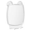 Fog-Free Rectangle Suction Shower Mirror with Strong Suction Cups and Hooks Razors and Loofahs Compact Bathroom Accessory
