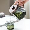 500/800ml Thickened and Heat-resistant Glass Teapot Brewing Tea Set with Wooden Lid Tea Strainer