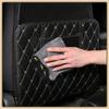 PU Leather Car Anti-Kick Mats Auto Seat Back Protector Cover Half-Size Black Car Back Seat Organizer Interior Accessories