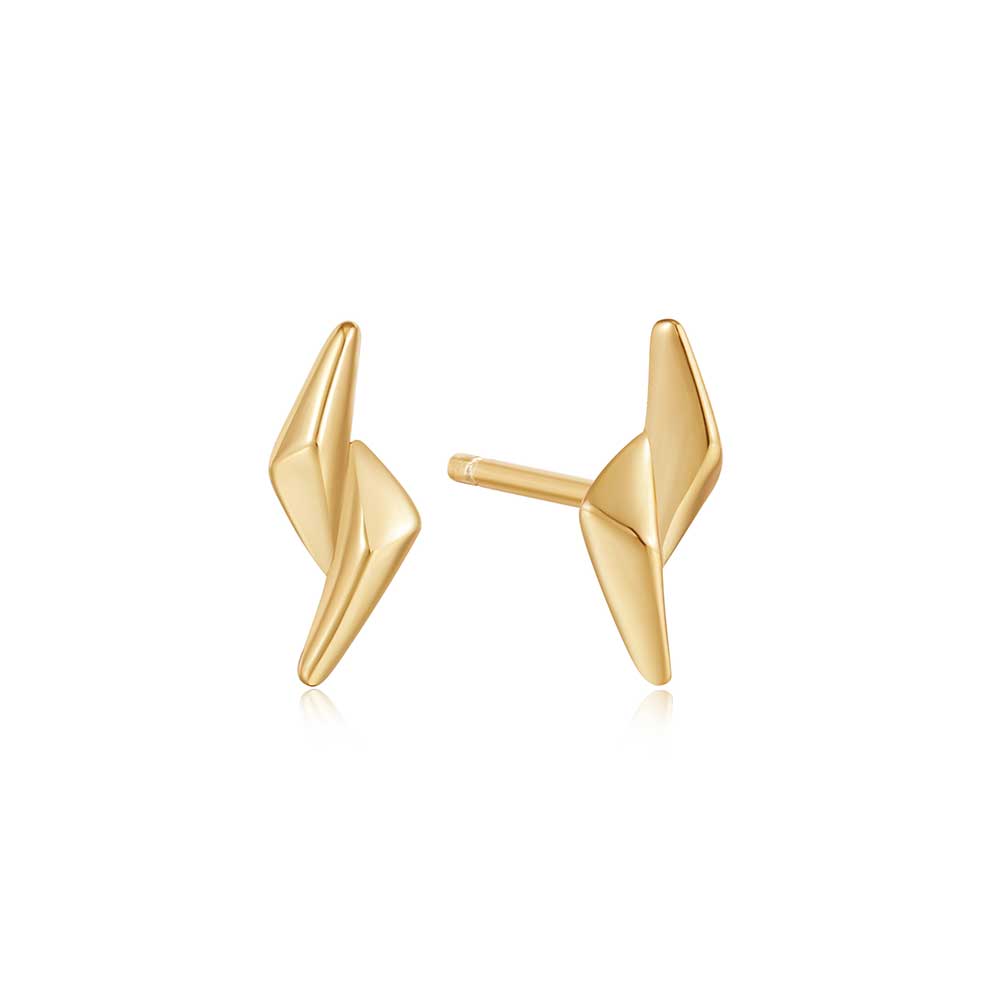 Ania Haie Double Spike 925 Silver Stud Earrings E051-02G