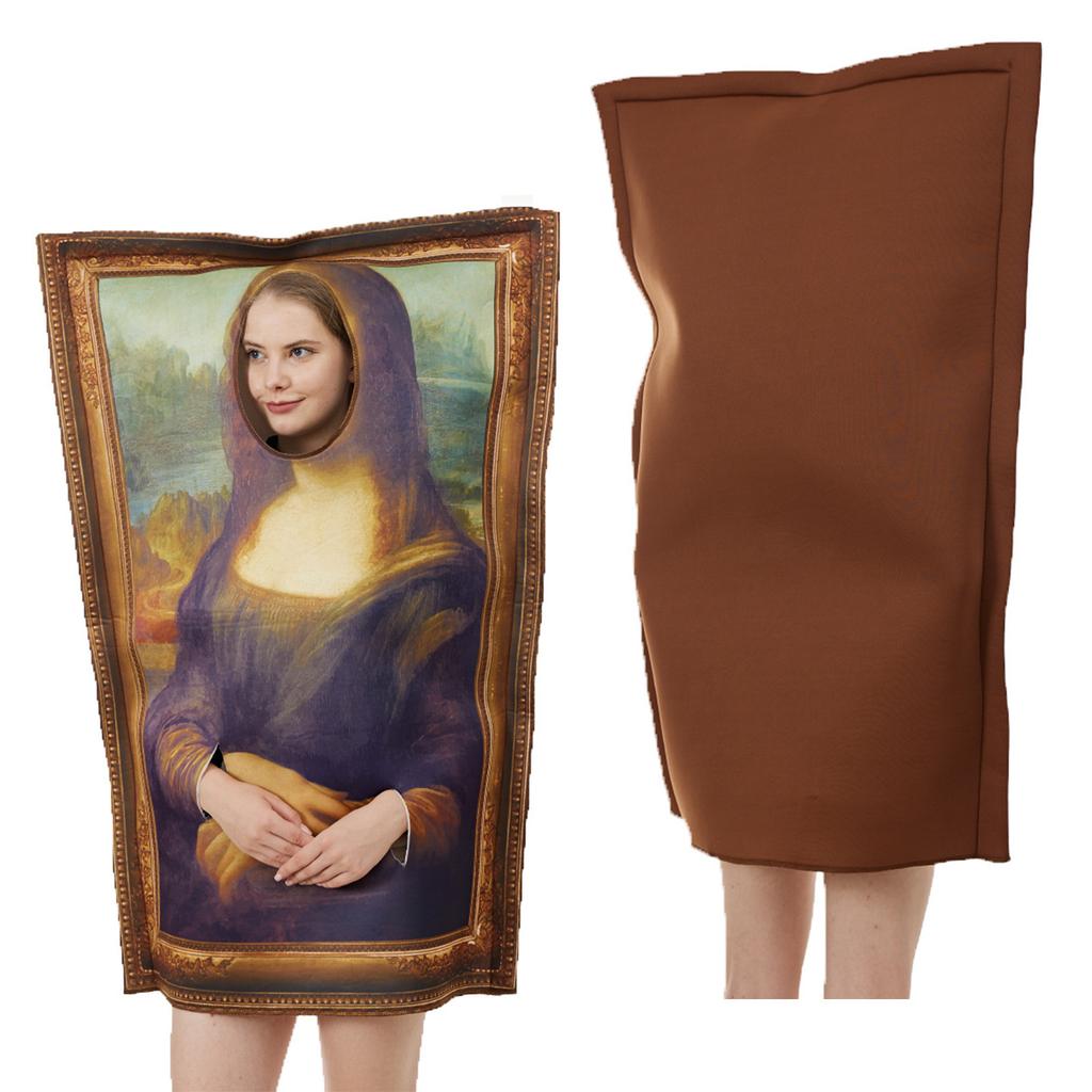 Halloween Mural Costume for Adults Funny Famous Paintings Cosplay Outfits for Halloween Bar Party