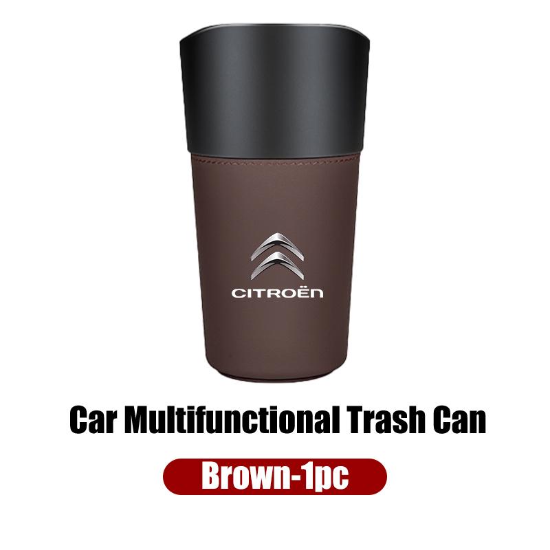 Auto Multifunktion Leder Wasserbecherhalter Aufbewahrungsbox Eimer Für Citroen C4 C3 C5 C1 C2 Berlingo Celysee Cactus Picasso Aircross