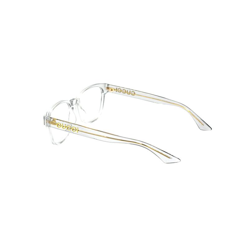 Gucci Optical Glasses Large Frame Without Makeup, Square Glasses, Same Style Transparent Gray 52 Glasses Case (random Size and Color) + Glasses Cloth