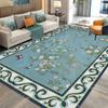 European Luxury Flower Rose Leaf Area Rug,Carpet Rug for Living Room Bedroom Sofa Doormat Decoration,Kitchen Non-slip Floor Mat