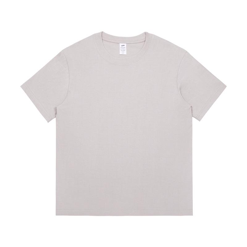 Tricou Unisex de Vară din Bumbac - Culoare Solidă, Mânecă Scurtă, Gât Rotund, Croială Lejeră Casual