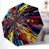 1pc Colorful Abstract Umbrella Portable Folding Umbrella Durable Iron Frame, Suitable for All Seasons Home Travel Outdoor yy260319004