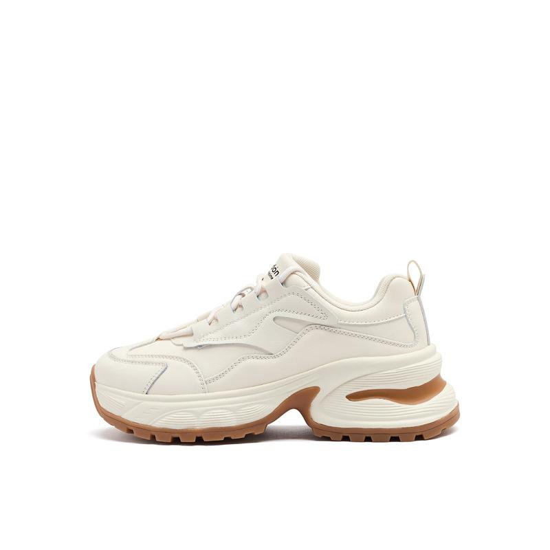 Augustine dad shoes women's 2025 new autumn and winter college style platform sports white shoes casual running shoes