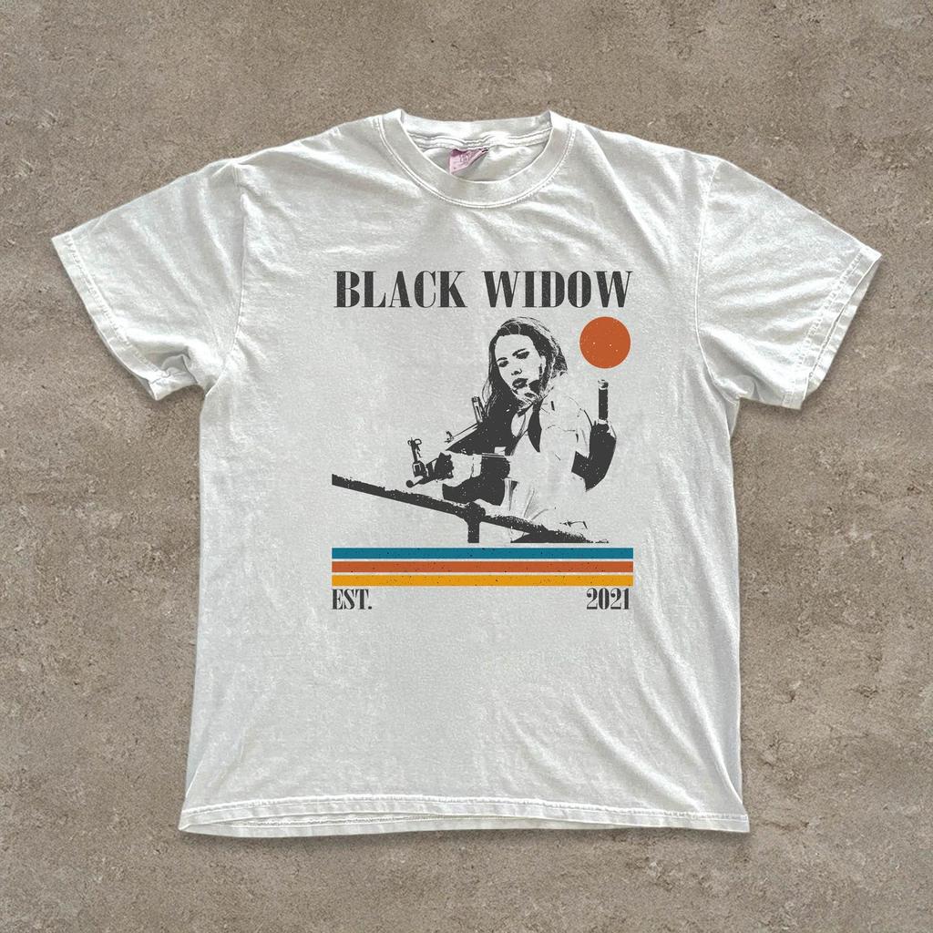 Vintage Black Widow Movie T-Shirt and kids tshirt, Retro Film Shirt and kids tshirt, Comfort Colors Unisex T-Shirt and kids tshirt