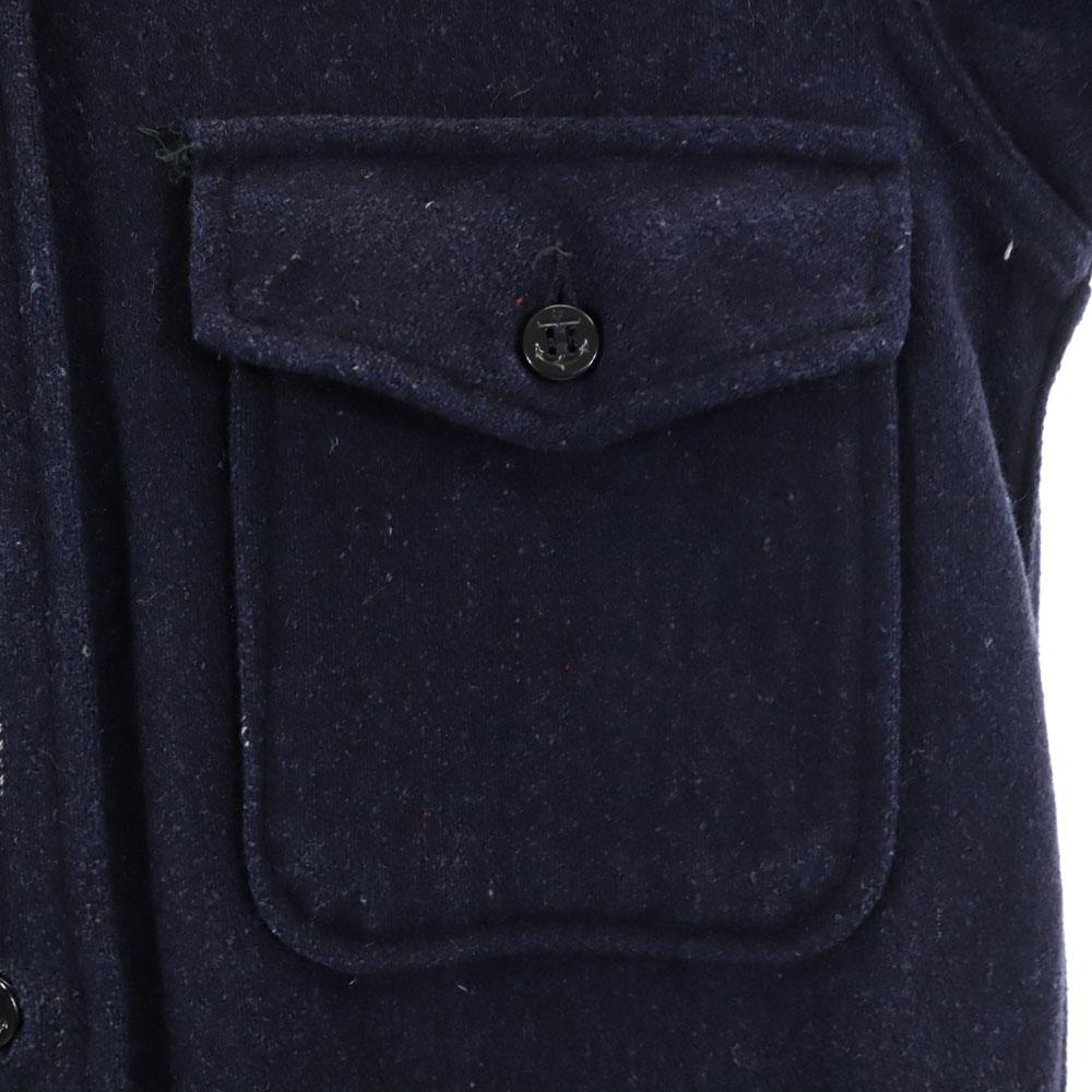 Sport King 50er/60er Jahre Vintage Langarmhemd, Marineblau, Herren, gebraucht