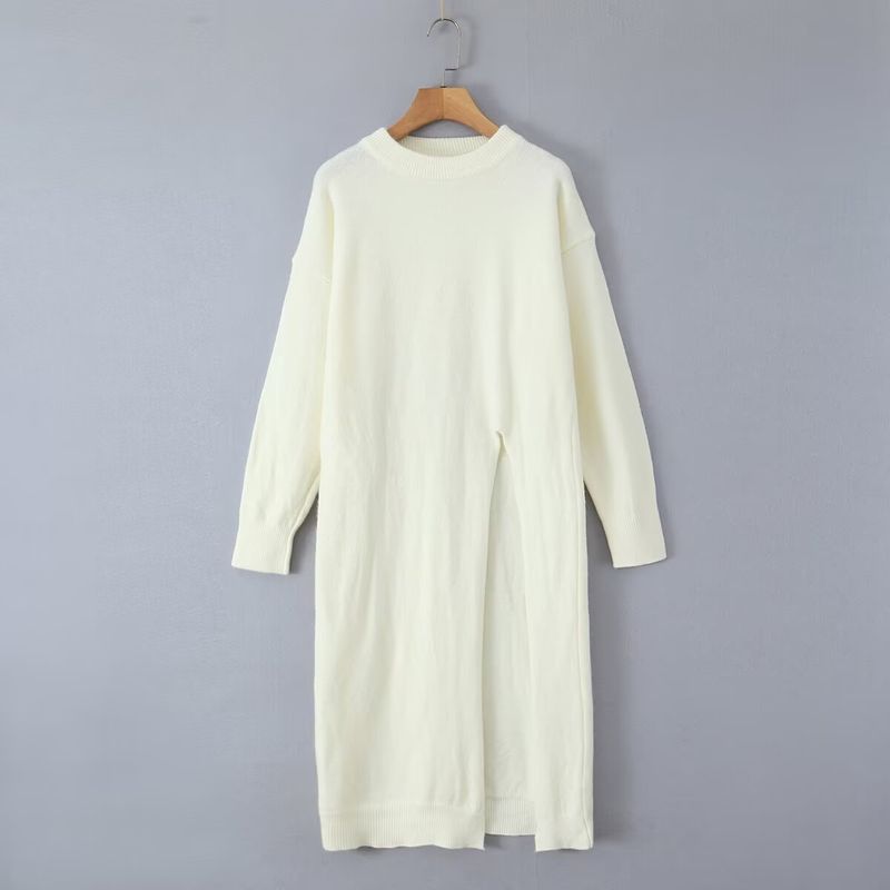 Kaslead New Arrival Women's Clothing Fashion Style Fashion Minimalist Fall and Winter Thickened Set Knitting Dress