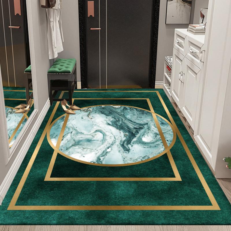 Nordic Style Floor Mat Door Mat Home Bedroom Living Room Bathroom Non-slip Absorbent Machine Washable Carpet Mat