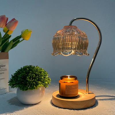 Lampada da tavolo di design americano, senza fumo, con regolazione della temperatura, luce notturna retrò, lampada per aromaterapia e fusione della cera