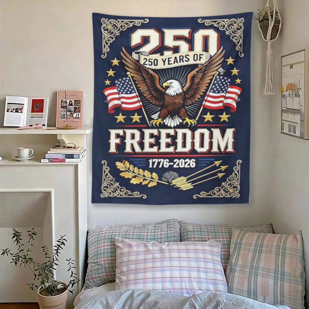 America 250th Anniversary Theme Tapestry Wall Hanging for Bedroom Dorm