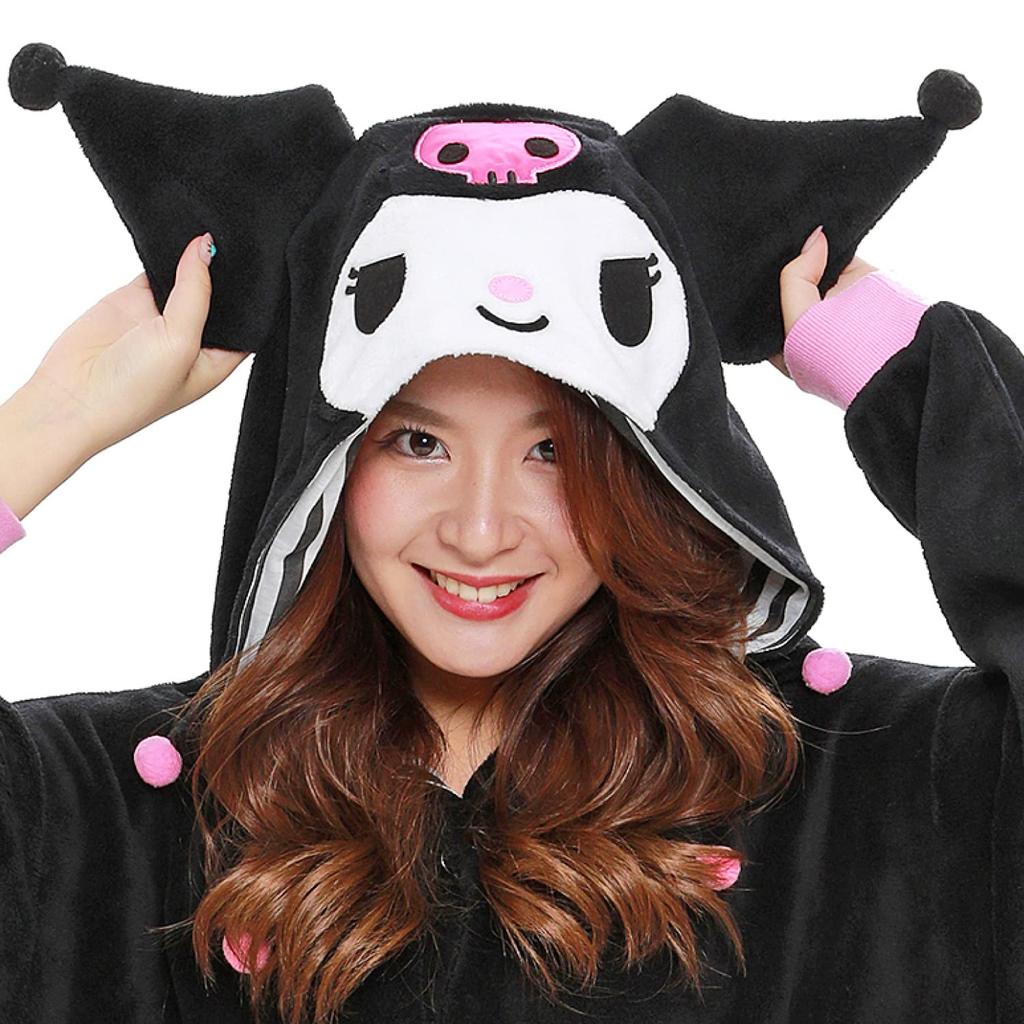 SAZAC Character Fleece Kigurumi Size Fits Sanrio Kuromi (One All) -