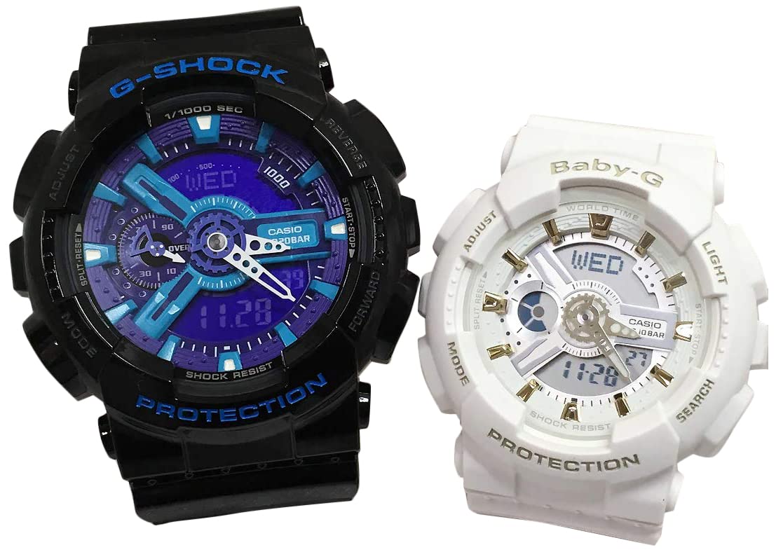 

CASIO G-SHOCK & BABY-G Pair Watch Blue & White GA-110HC-1AJF BA-110GA-7A1JF