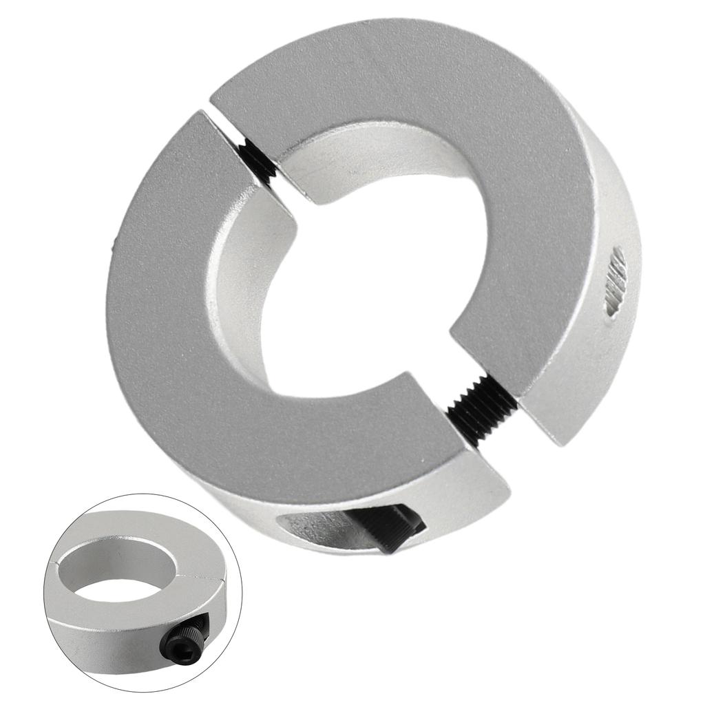 1 Stück Doppelt geteilter Klemmkragen für Wellen 6mm bis 40mm Aluminiumlegierung Wellenkragenscheibe mit Din 912 Zylinderkopfschraube Kompatibilität