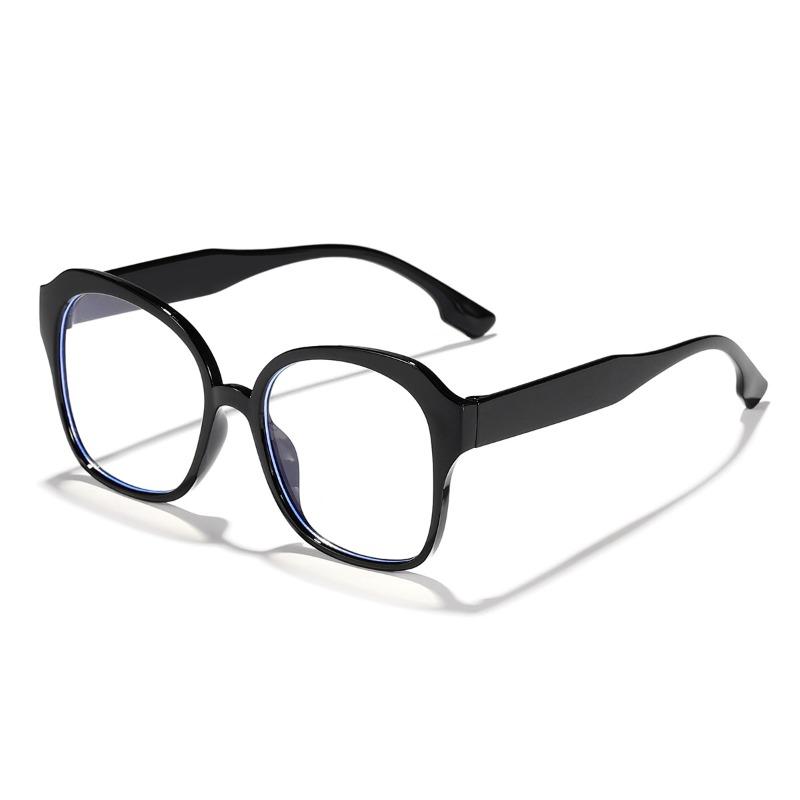 Fashion Large Frame Square Anti Blue Light Glasses Men Women Europe and America Piece Together Color Eyeglasses