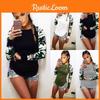 Premium Quality Damen Camouflage Printed Long Sleeve Pullover T-shirt For Stylish Comfort