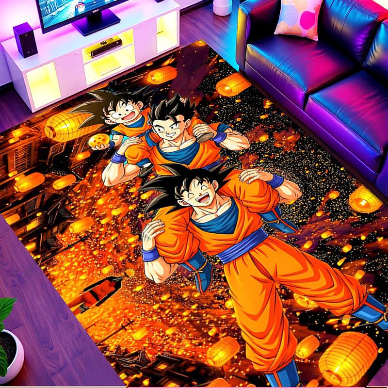 Kober s potiskem DRAGON BALL, Omyvatelný podlahový koberec, Do předsíně, Koleje, Prádelny, Kanceláře, Pracovny, Domácí dekorace, Dárek k narozeninám, Vánocům