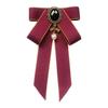 Bow Tie Ribbon Brooch Necktie Pre Tied Ladies Pin Bowknot Shirt for Uniform