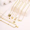 Fashion Versatile Necklace Light Luxury High Sense Explosion Titanium Steel K Gold Necklace Temperament Women Do Not Fade Necklace