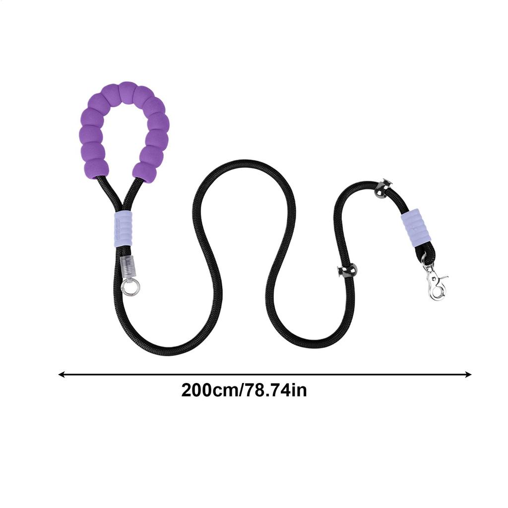 Cable For Medium Dogs 6.6 Ft Heavy Duty Rope Pet Supplies With Foam Handle Thick Cable For Large Breed Dogs For Hiking Camping