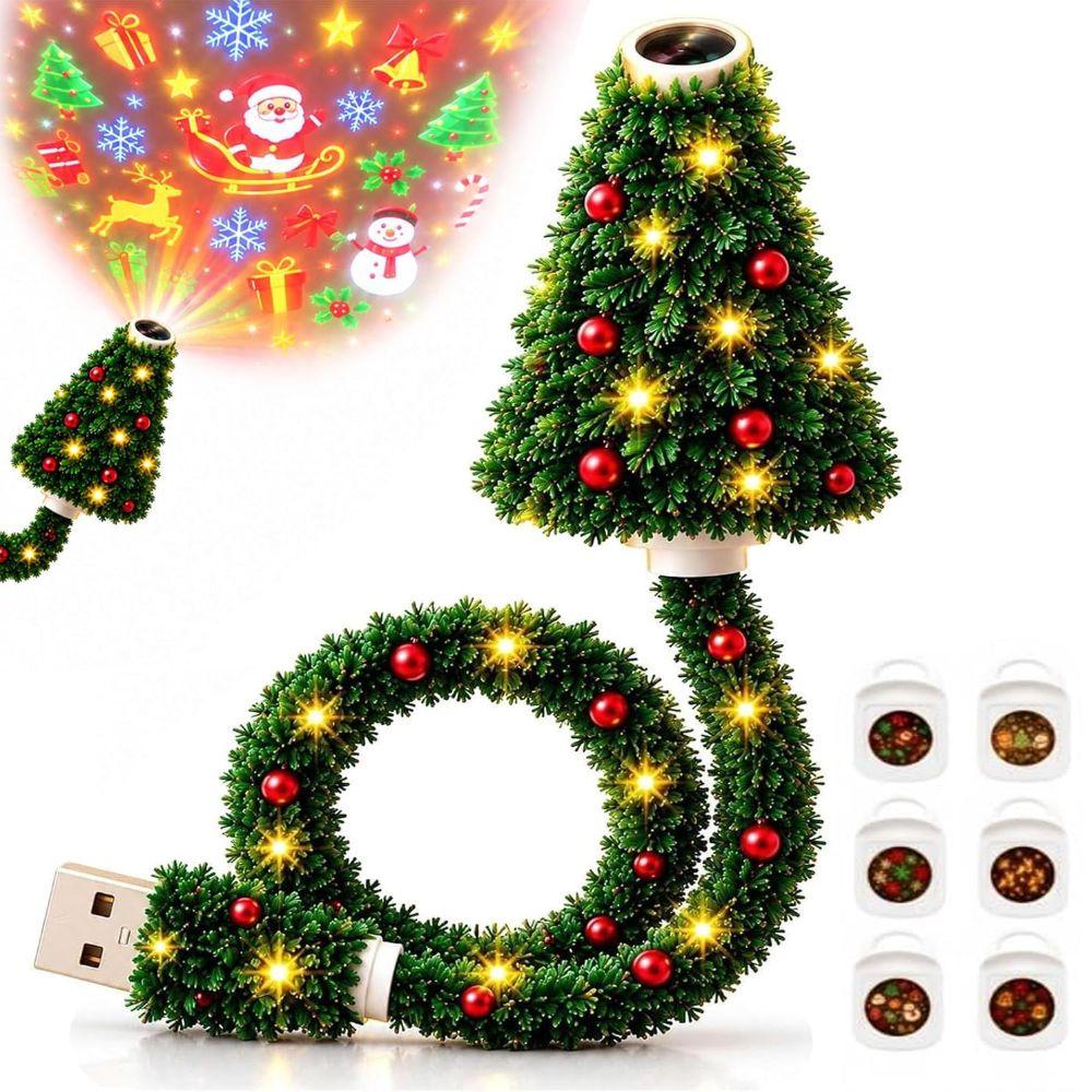 USB Powered Christmas Projector Lights Christmas Tree Christmas Tree Light  Home Decor
