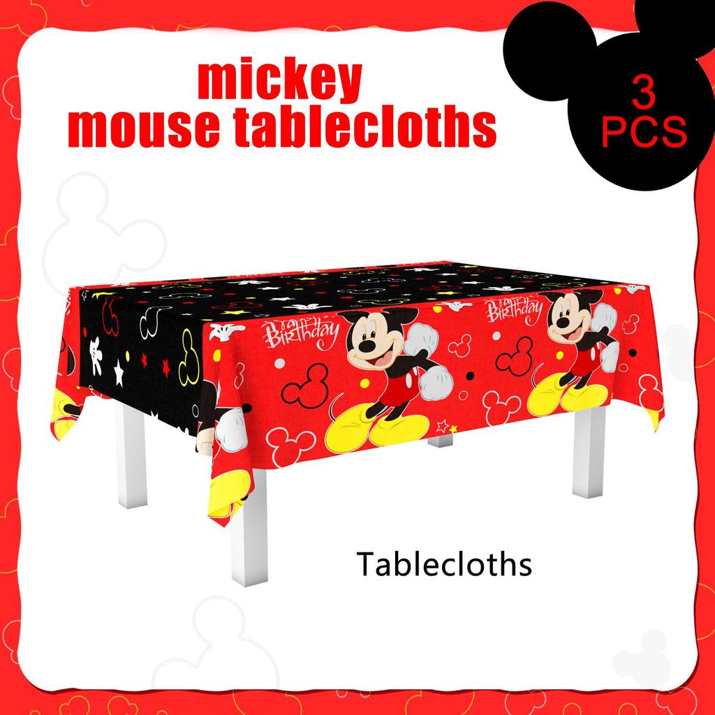 3pcs Cartoon Birthday Decorations Tablecloth,Cartoon Party Table Cloth/Cartoon Table Cover/Cartoon Tablecloth,for Cartoon Birthday Decorations