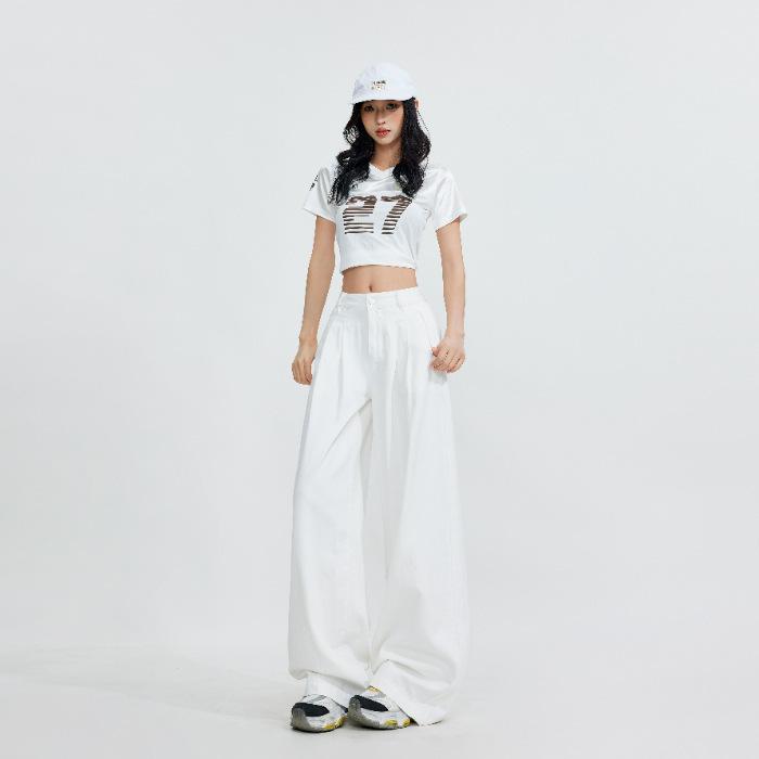 Loose Wide-leg Jeans for Women In Spring and Autumn Slimming Wide-leg Trousers for Women In Spring and Autumn