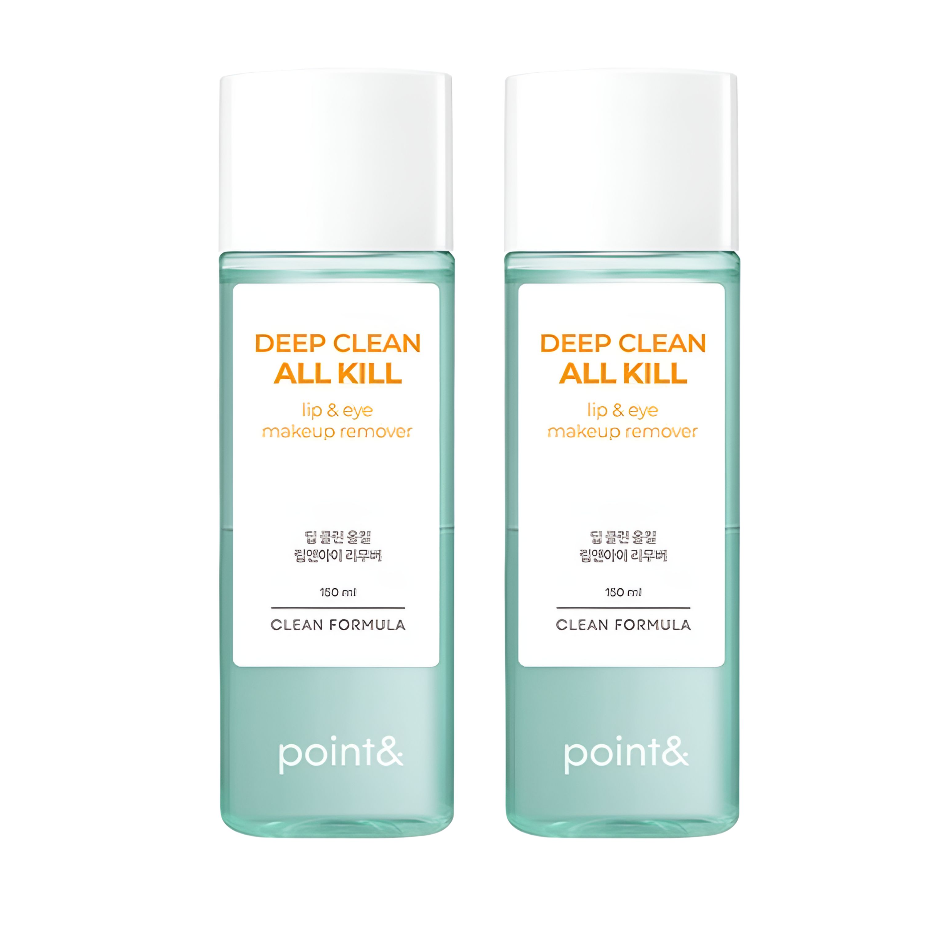 Point& Deep Clean All-Kill Lip & Eye Remover 200 ml (1+1 Set)