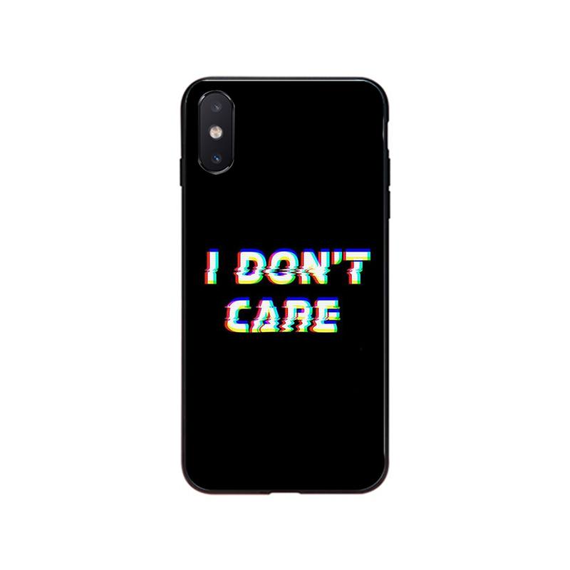 Sad Depression Black Word Heart Broken Phone Case for Iphone 14 13 12 11 Pro Max Case For iPhone XS MAX X XR SE2 8 7 Plus