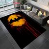 Tappeto Classico DC Batman, Logo Batman Soggiorno Camera da Letto Bambini Tappetino da Letto, Tappeto Confortevole Antiscivolo Resistente, Tappeto Lavabile in Lavatrice