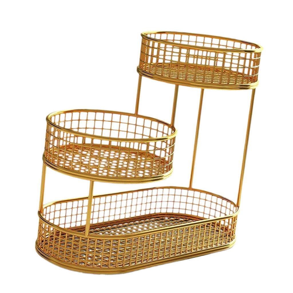 Fruit Basket, Bowl Stand, Vegetable Metal Mesh Shelf, Versatile for Storing Fruit,