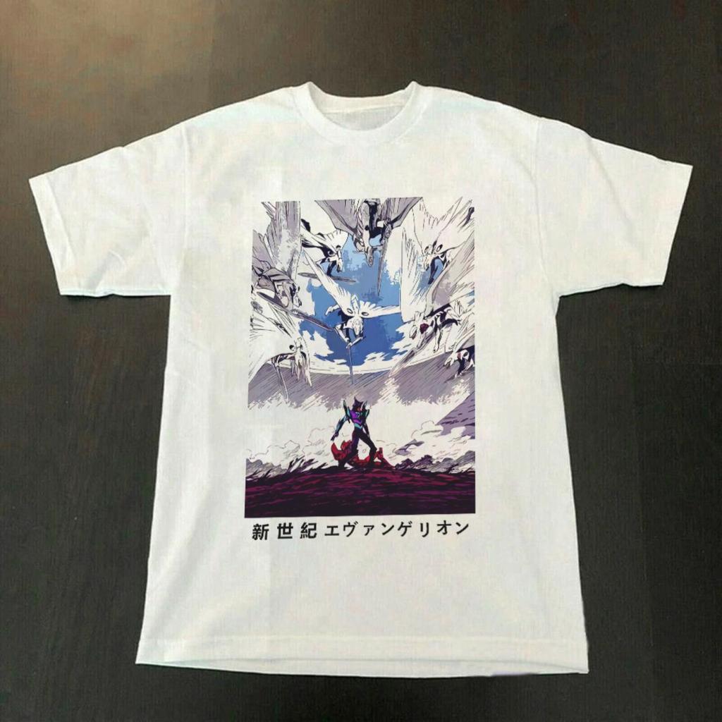 2026 Summer New Arrival Evangelion Pattern Street Style Print ShortSleeve TShirt Y2k Style Suitable For Both Unisex And Unisex